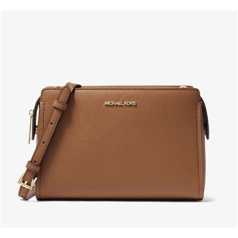 michael kors leslie medium saffiano leather crossbody bag|Leslie Medium Saffiano Leather Crossbody Bag – Michael Kors .